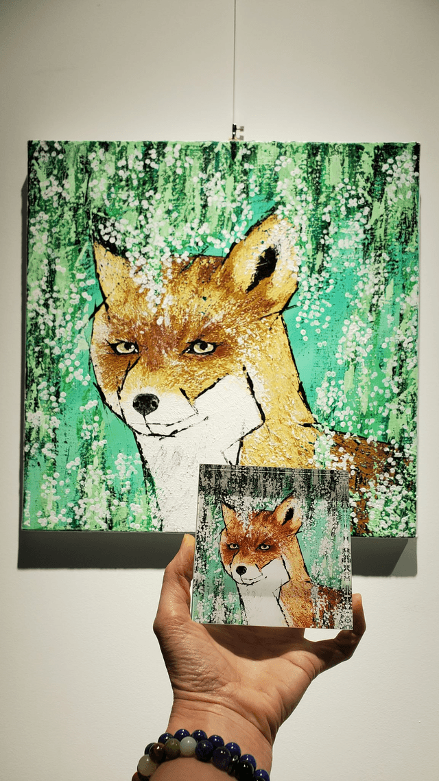 Impression sur verre acrylique - Le renard
