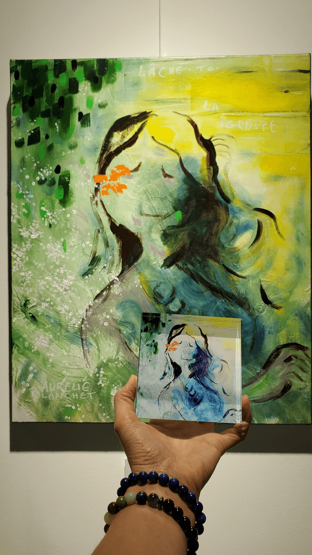 Impression sur verre acrylique - Lâche-toi la grappe