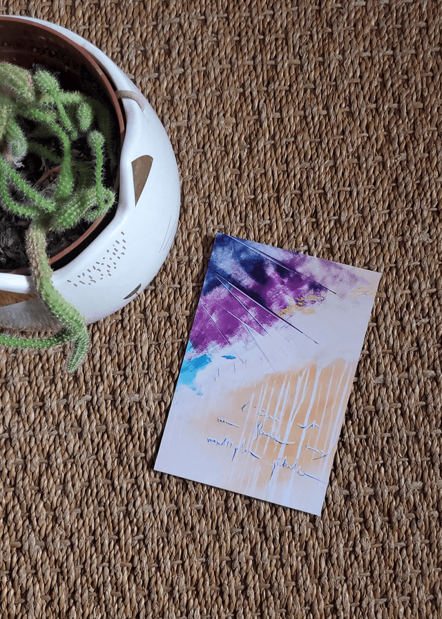 Carte postale du tableau "Âme fleur"