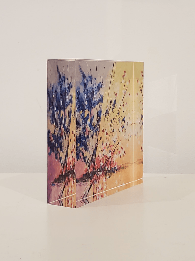 Impression sur verre acrylique - Floraison