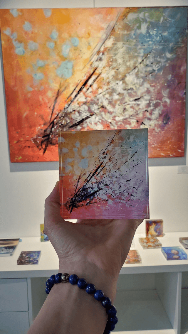 Impression sur verre acrylique - Explosion de vie