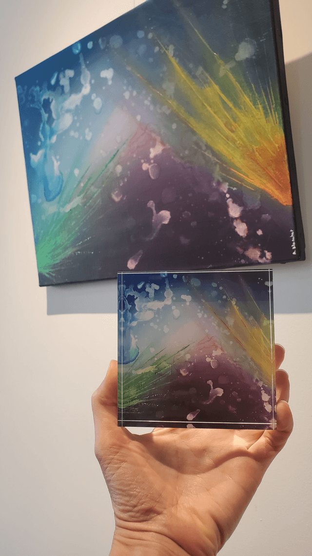 Impression sur verre acrylique - Univers