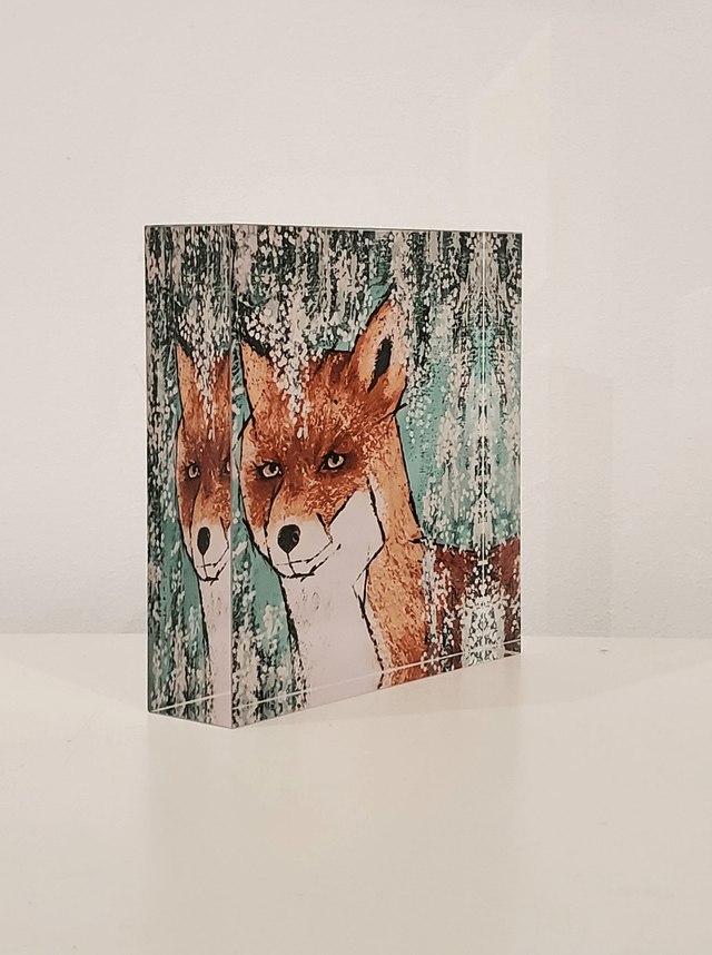 Impression sur verre acrylique - Le renard