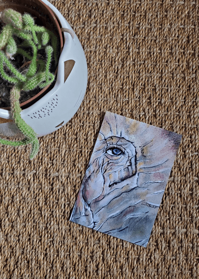 Carte postale du tableau &quot;Vision de sagesse&quot;