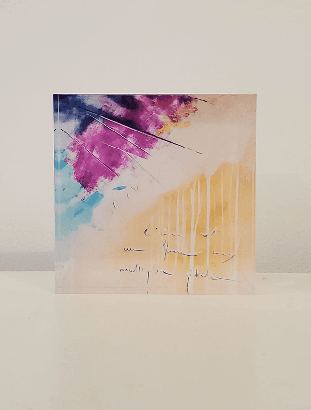 Impression sur verre acrylique - Âme fleur